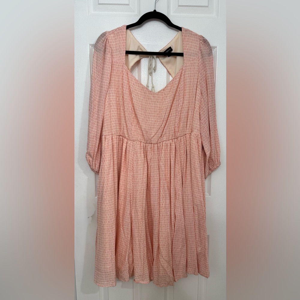 Torrid Blush Dress with Back Tie